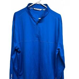 NEW BLACK CLOVER men's long-sleeve 1/4-zip jacket in royal blue